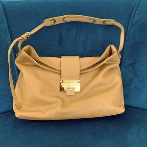 Jimmy Choo “Rachel” Leather Calfskin Hobo Bag